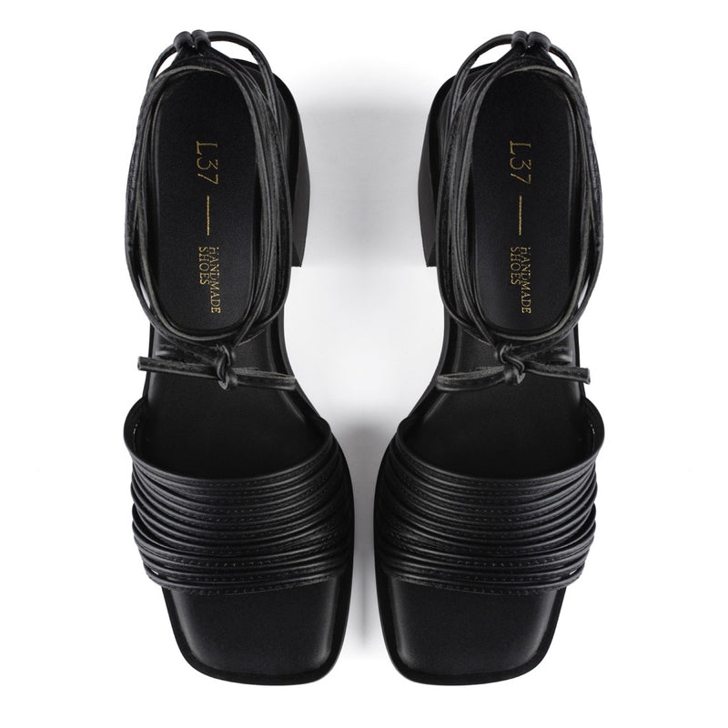 Sandalias de tacón Look My Way - Negro