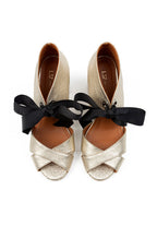 Movie Star Heeled Sandals - Gold