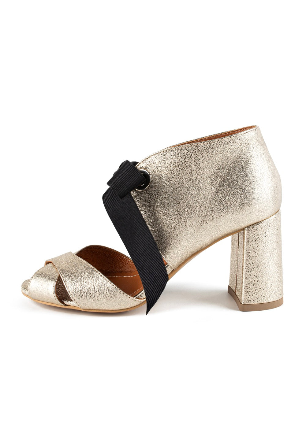 Movie Star Heeled Sandals - Gold