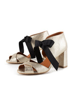Movie Star Heeled Sandals - Gold