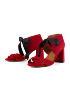 Movie Star Heeled Sandals - Red
