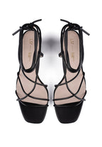 Night Fever Heeled Sandals - Black