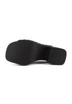 Rustic Rambles Heeled Mules - Black