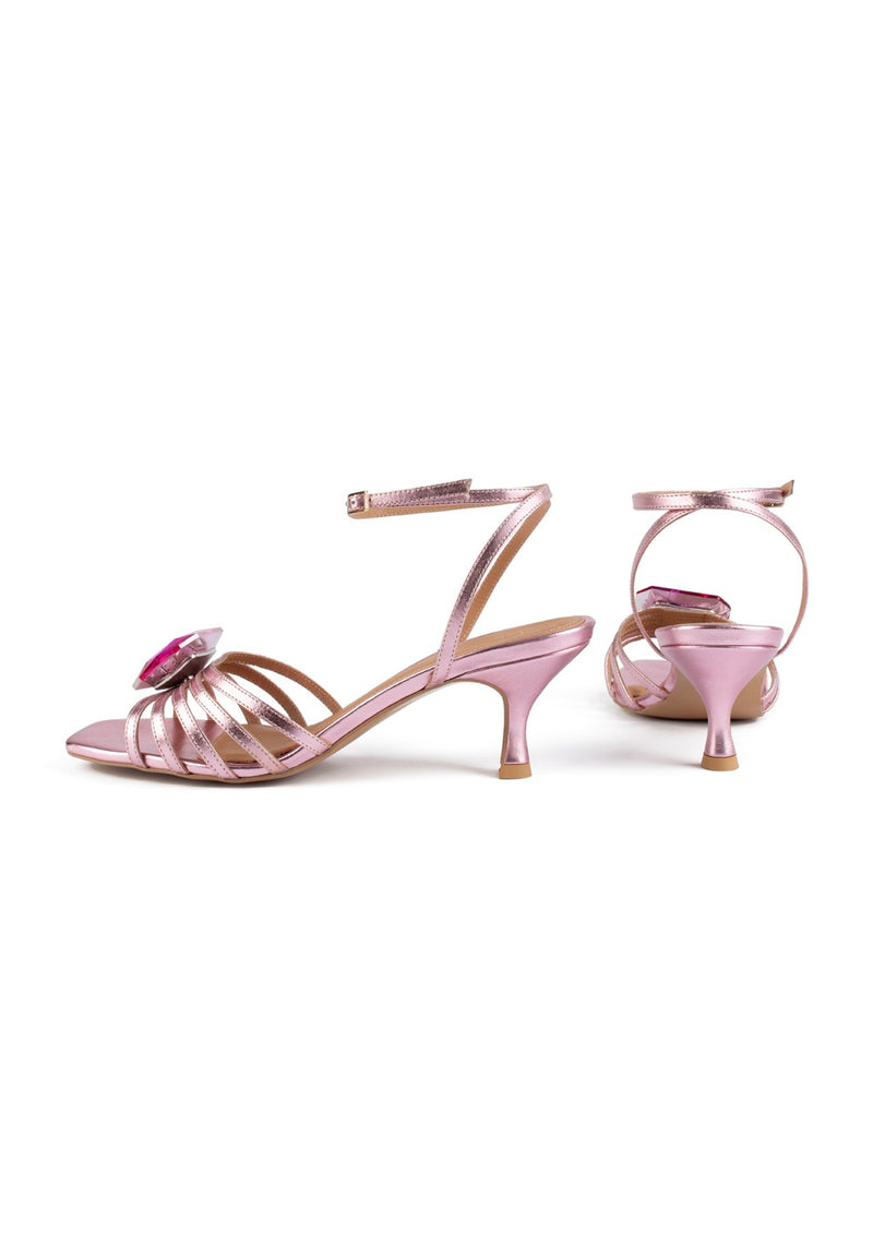 Sandales À Talons Sweet Candy - Rose