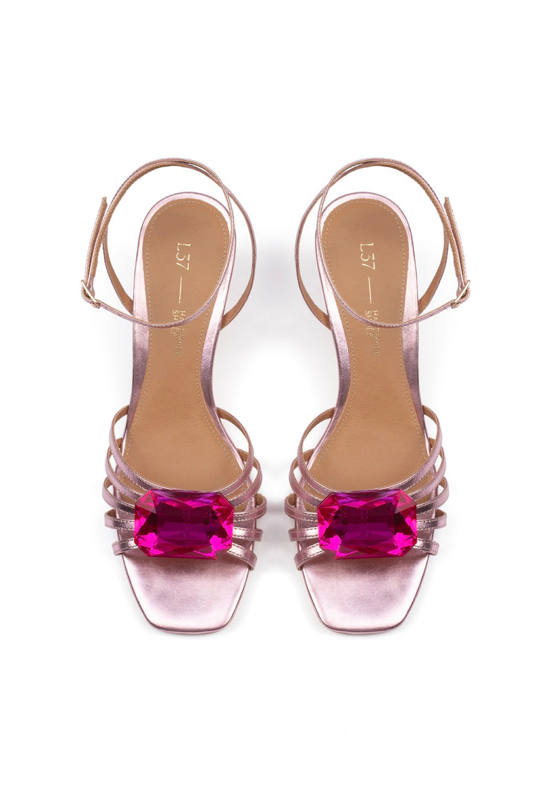 Sandales À Talons Sweet Candy - Rose
