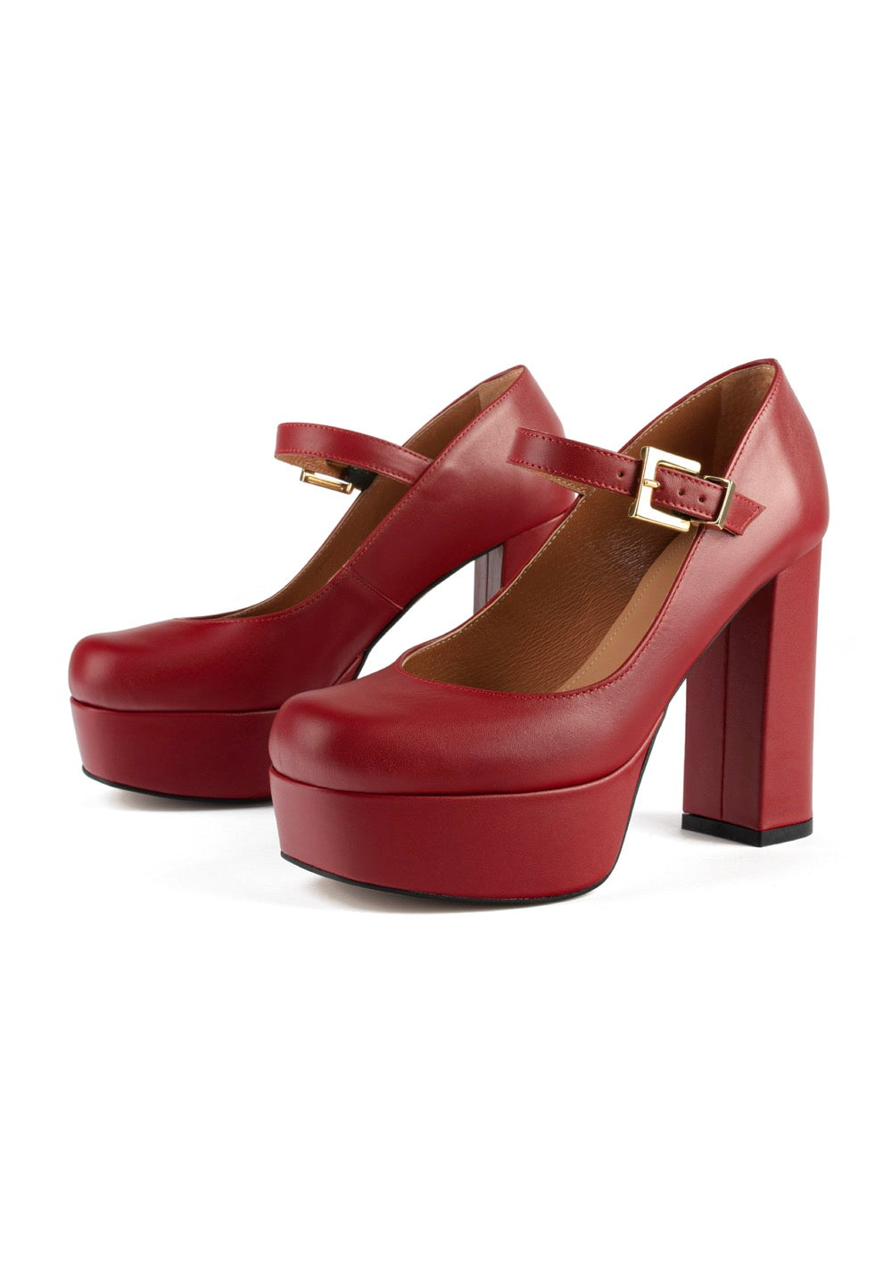 Derby con tacco Sweet Sensation - Rosso