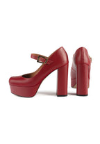 Derby con tacco Sweet Sensation - Rosso