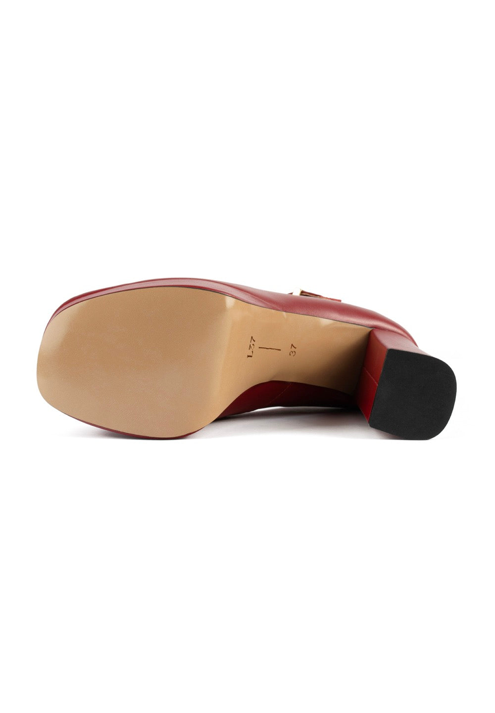 Derby con tacco Sweet Sensation - Rosso
