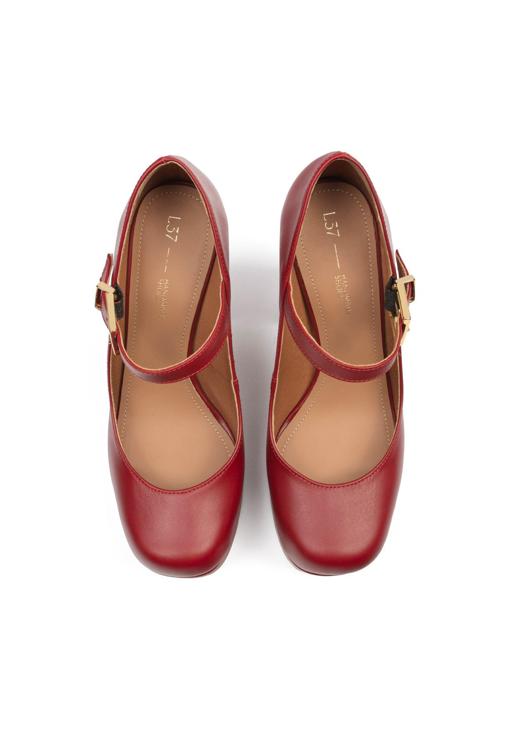 Derby con tacco Sweet Sensation - Rosso