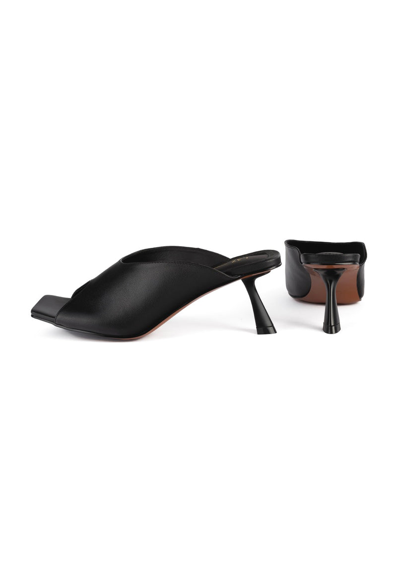 Mules À Talons Turn The World On - Noir