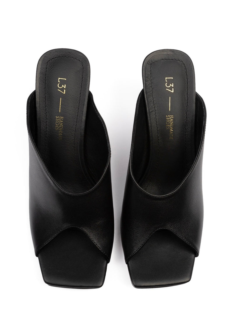 Mules À Talons Turn The World On - Noir