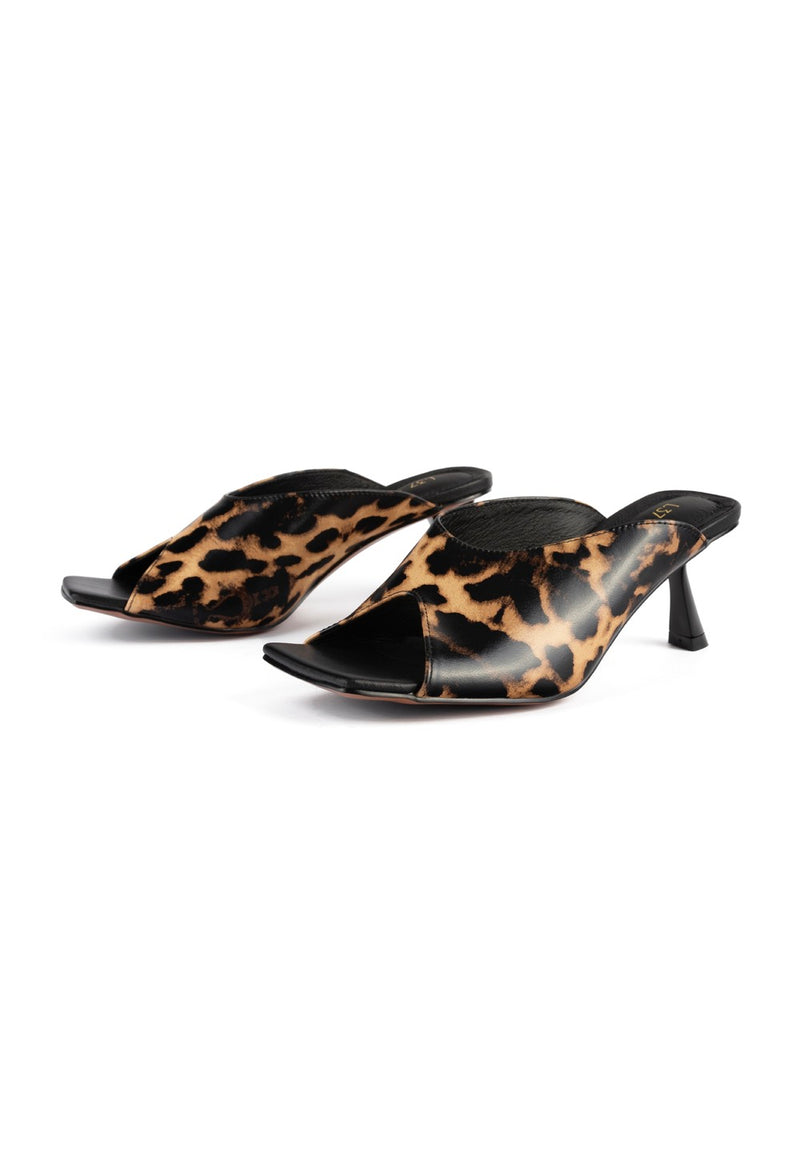 Mules À Talons Turn The World On - Lion