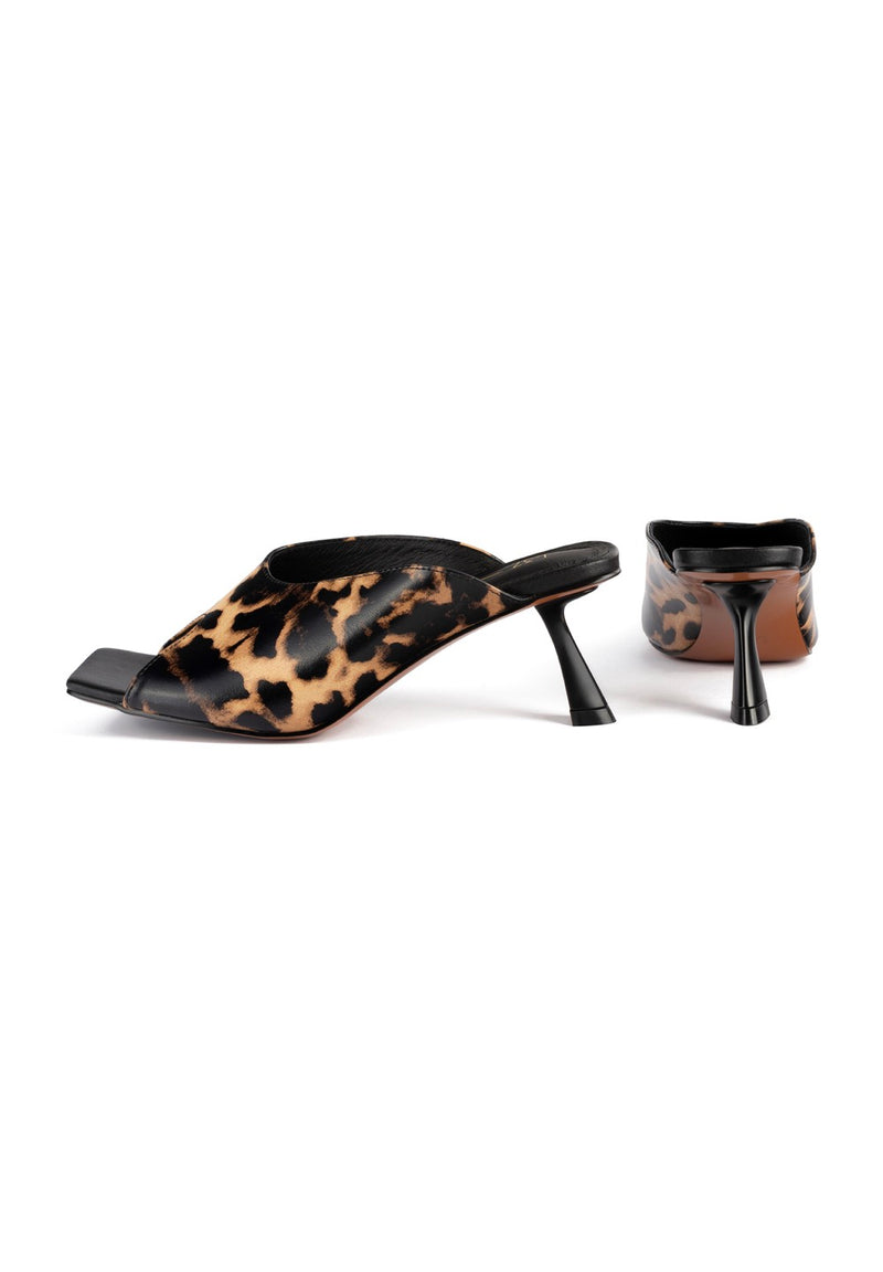 Mules À Talons Turn The World On - Lion