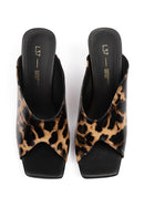 Mules À Talons Turn The World On - Lion