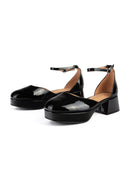 Ultraviolet Heeled Derbies - Black
