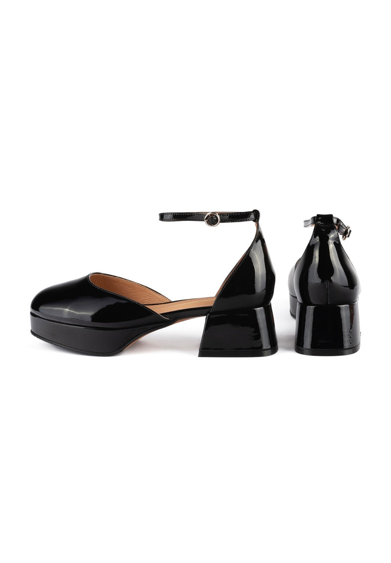 Ultraviolet Heeled Derbies - Black
