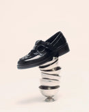 Quantum Gleam Loafers - Black