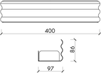 Obli Shower Shelf - Stainless Steel