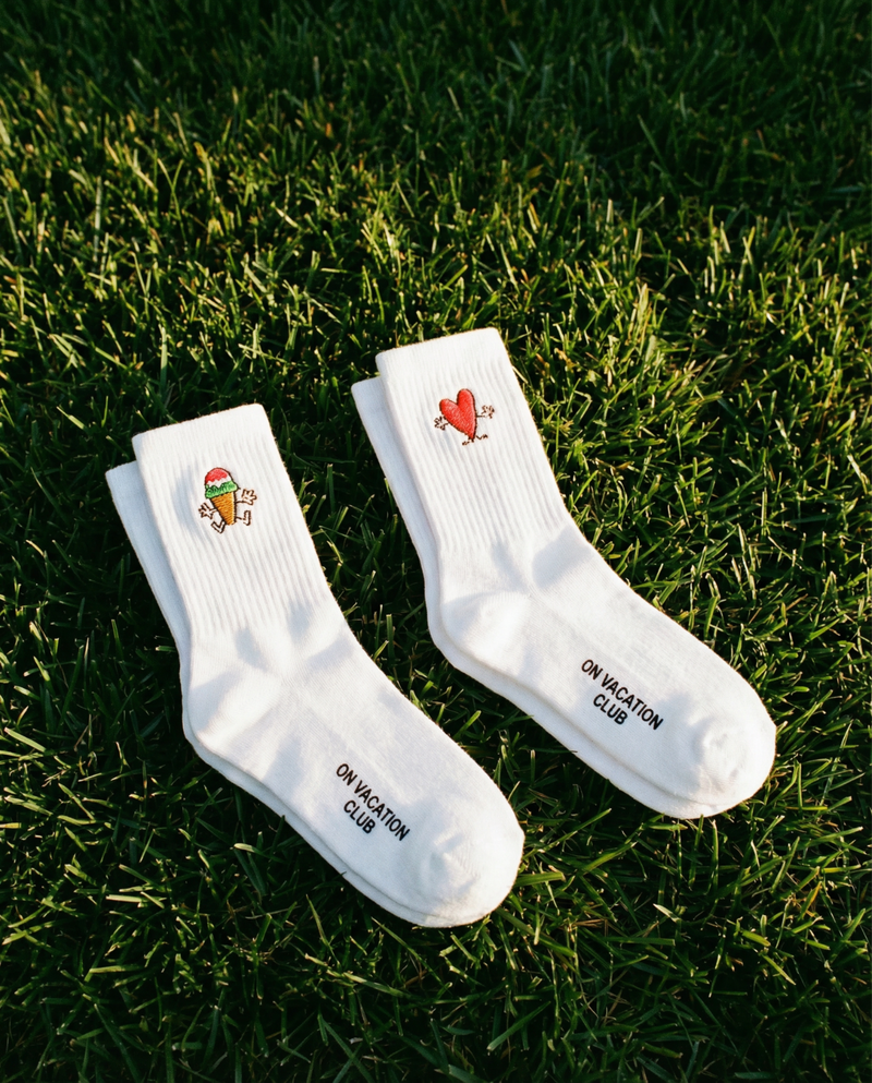 2-Pack Buddies Socks - White