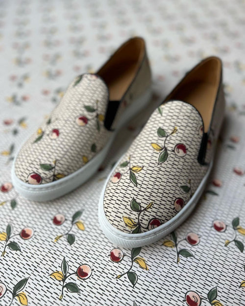 Slip-Ons Baies - Blanc - Femme