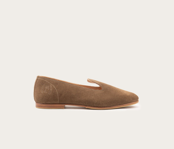 Mocassins Opale - Suède Taupe - Dames