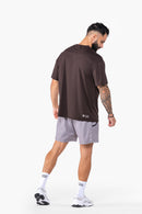 T-Shirt Oversize Performance - Coffee