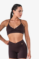 Brassière Crossed Ajustable - Chocolate