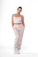 Top Côtelé Crop - Pearl