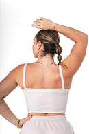 Top Côtelé Crop - Pearl