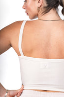 Top Côtelé Crop - Pearl