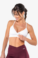 Brassière Crossed Ajustable - White