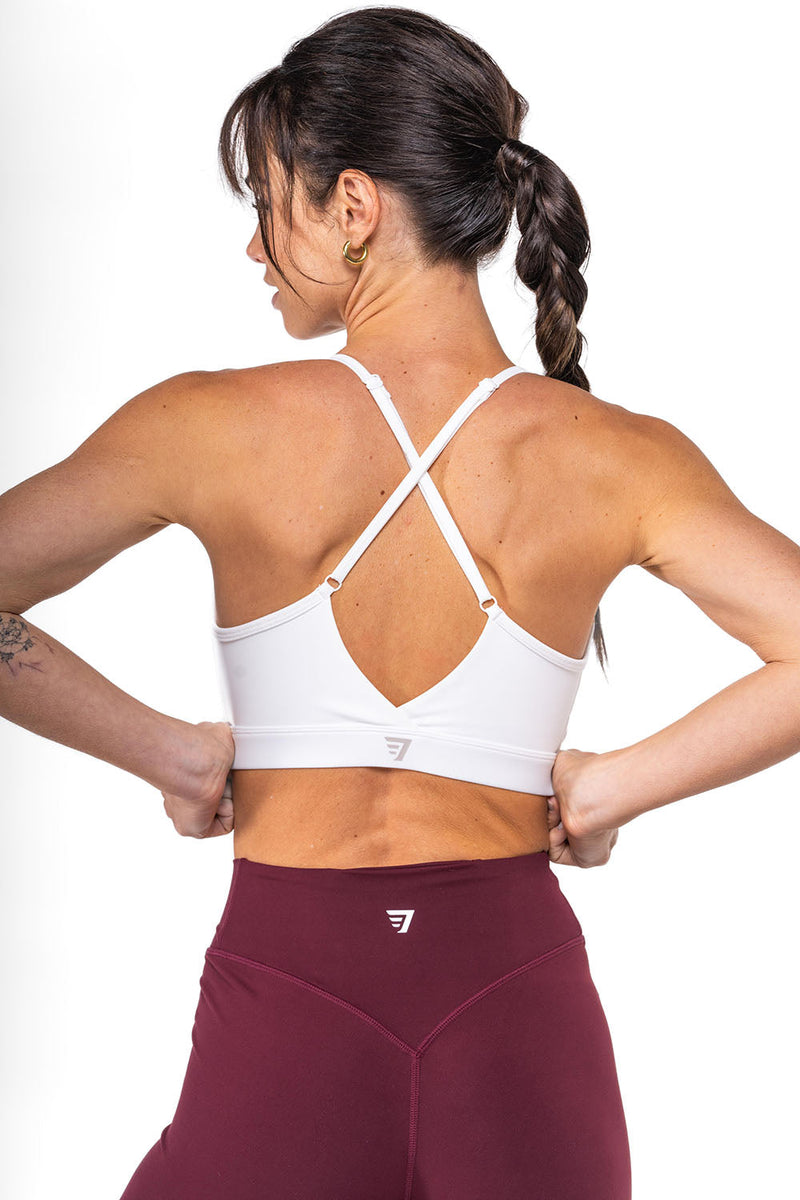 Brassière Crossed Ajustable - White