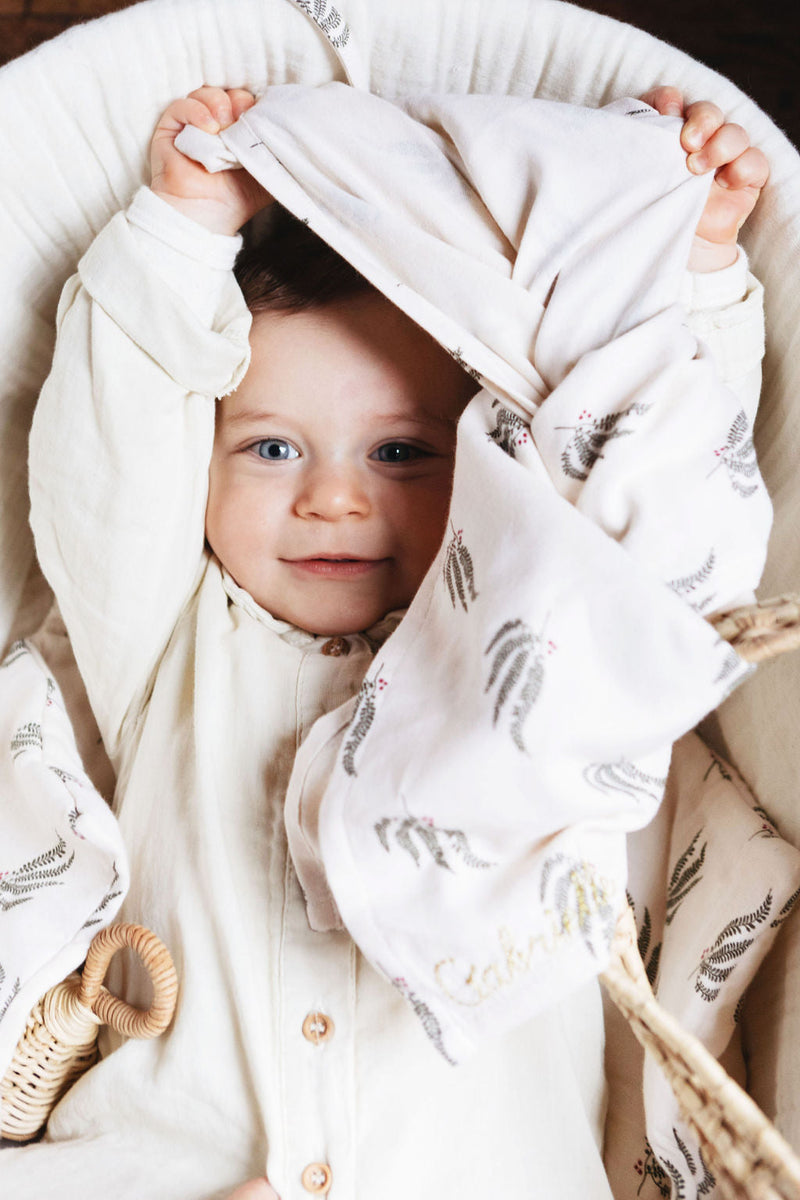 Lot De 2 Langes  - Fougère Vert Pin