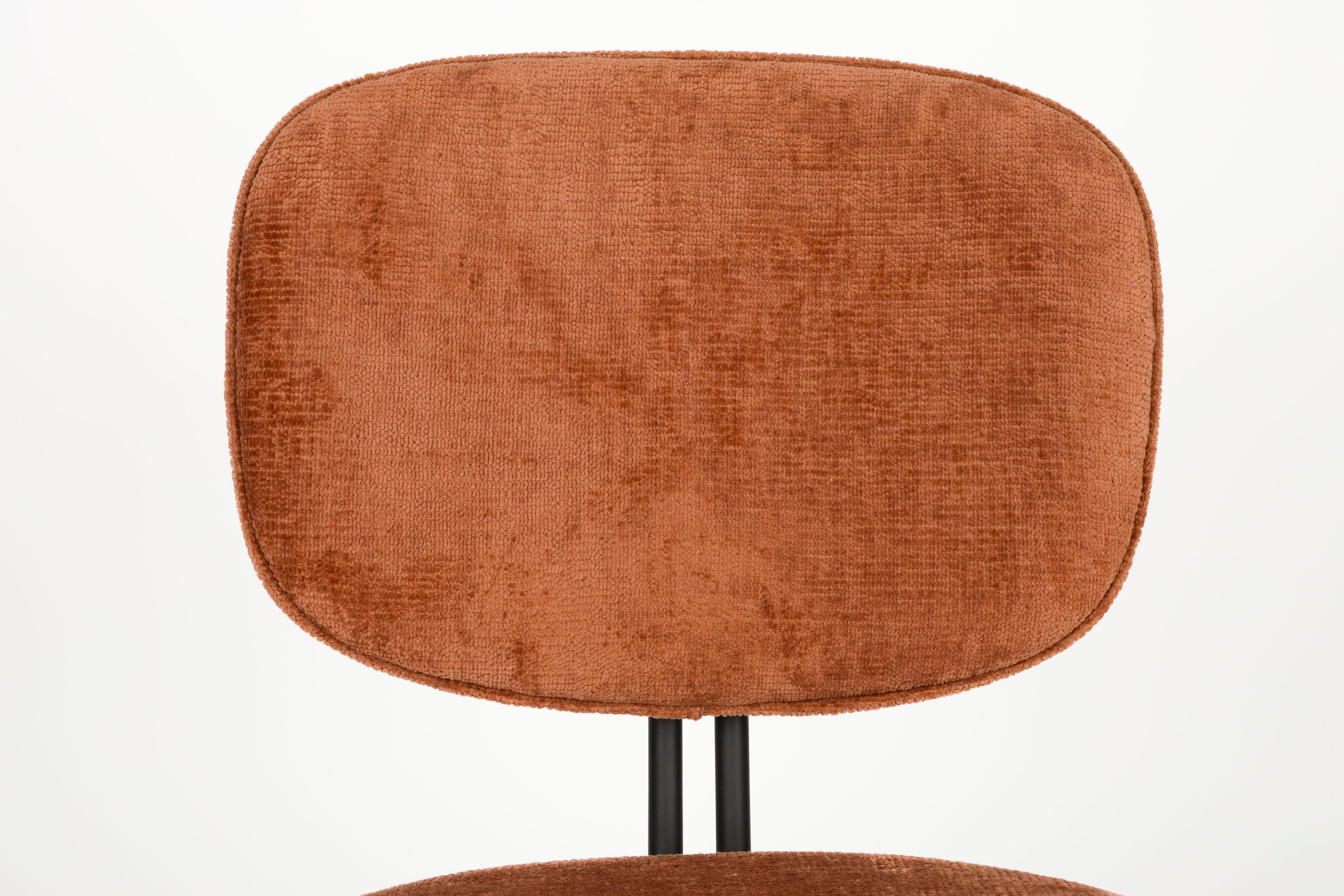 Bouton - Dining Chair - Polyester - Terracotta/Red