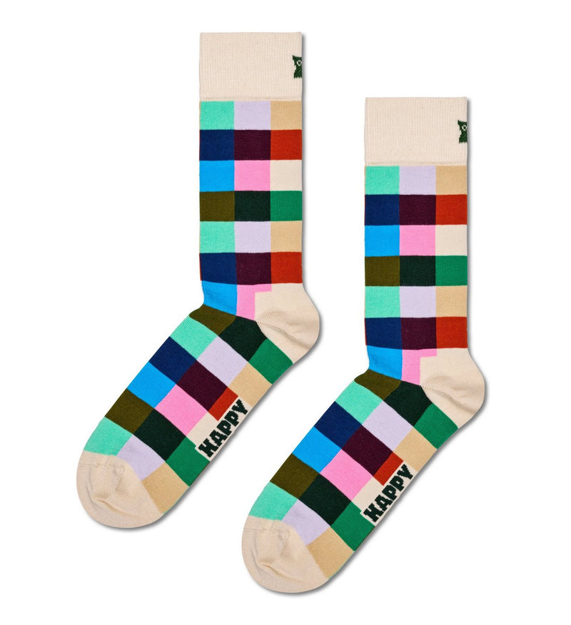 Rainbow plaid socks - Mixed