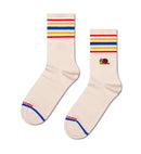 Chaussettes 3/4 Motif D'Escargot - Mixte