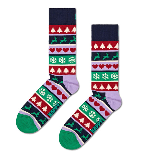 Christmas Striped Socks - Mixed