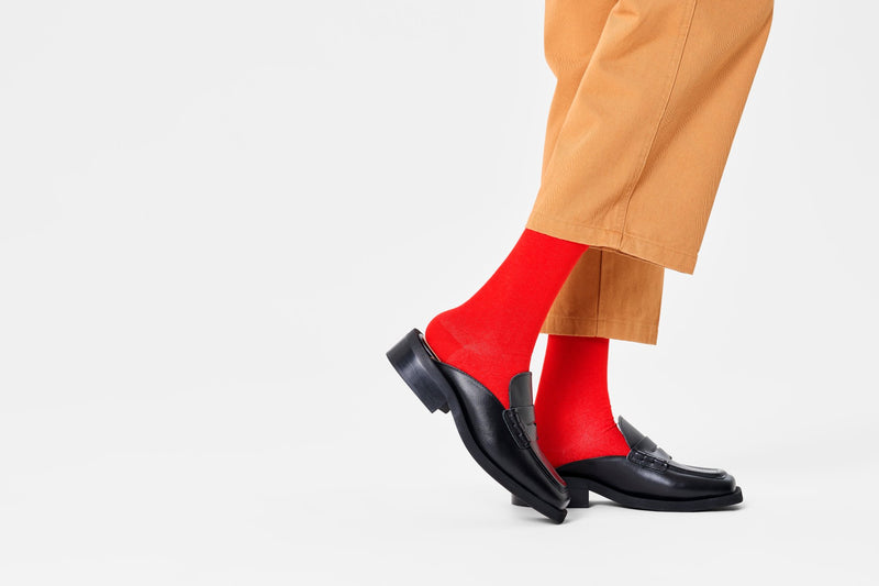 Chaussettes Solid - Rouge