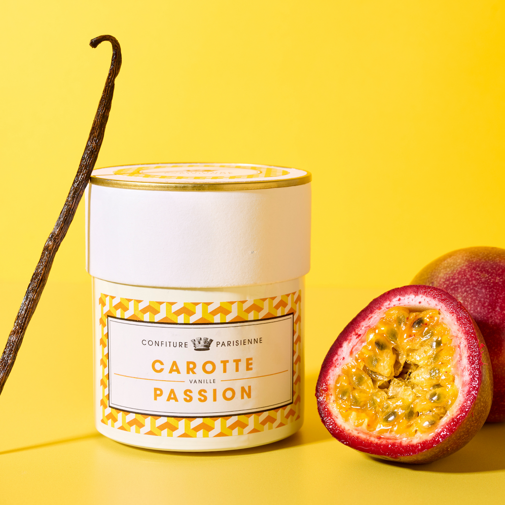 Confettura di carote e frutto della passione