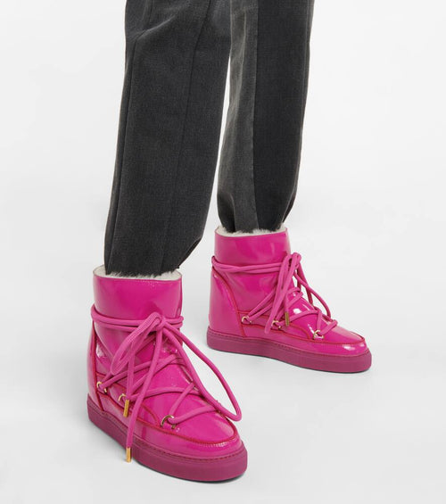 Bottes Sneaker Full Leather Naplack - Fuschia