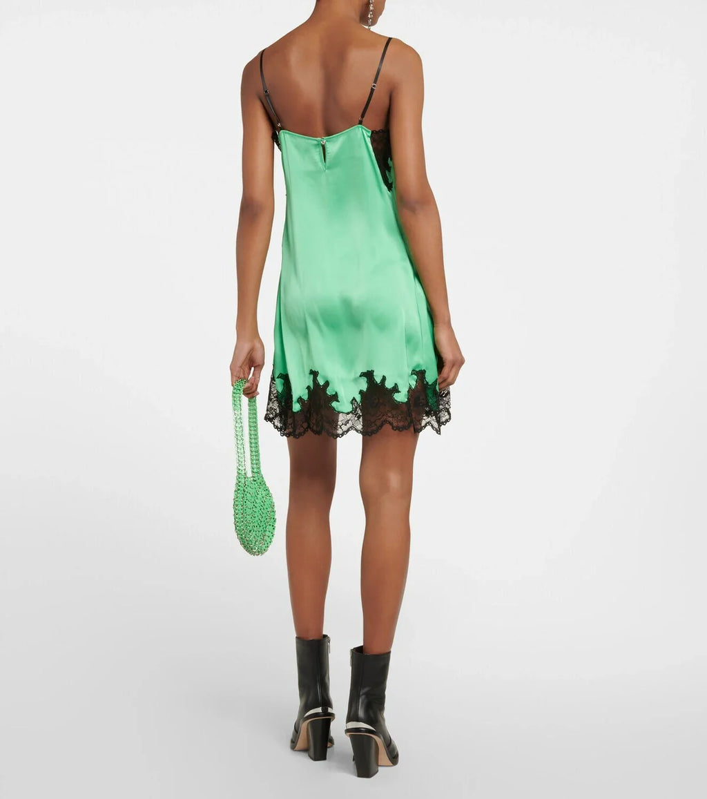 Robe Courte - Vert Vif
