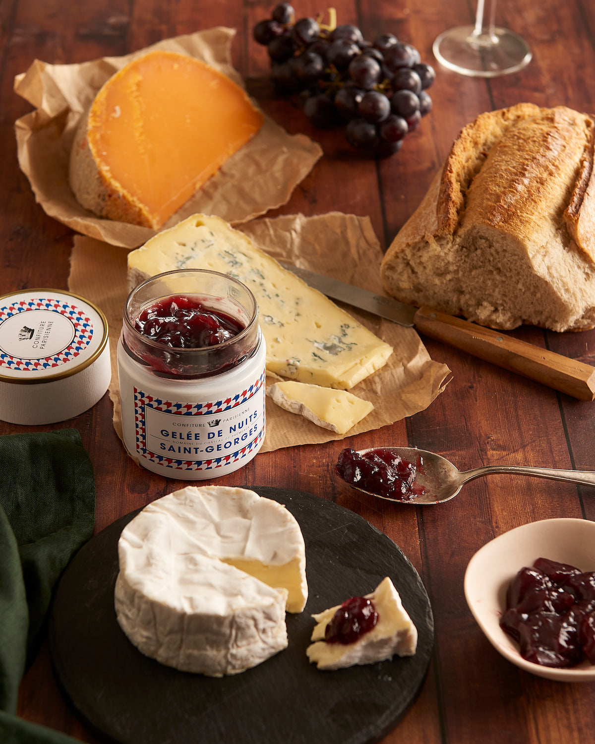 Mermelada de fresa y cerezo