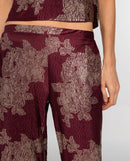 Pantalon Ruby Bloom - Bordeaux