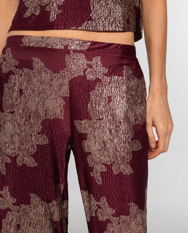 Pantalon Ruby Bloom - Bordeaux