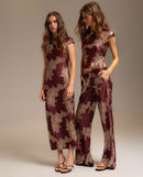 Pantalon Ruby Bloom - Bordeaux