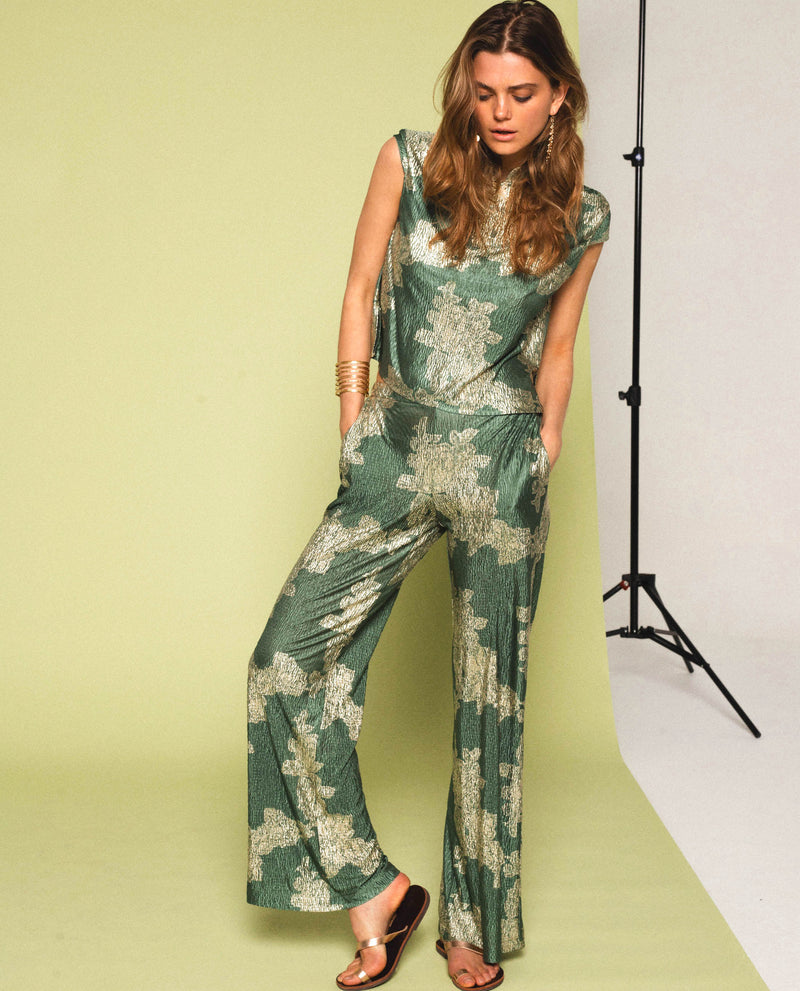 Pantalon Jade Bloom - Vert