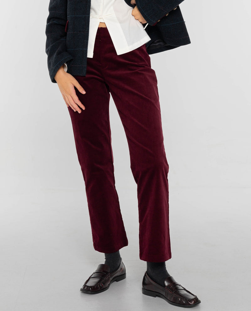Pantalon Velvet Spell - Bordeaux