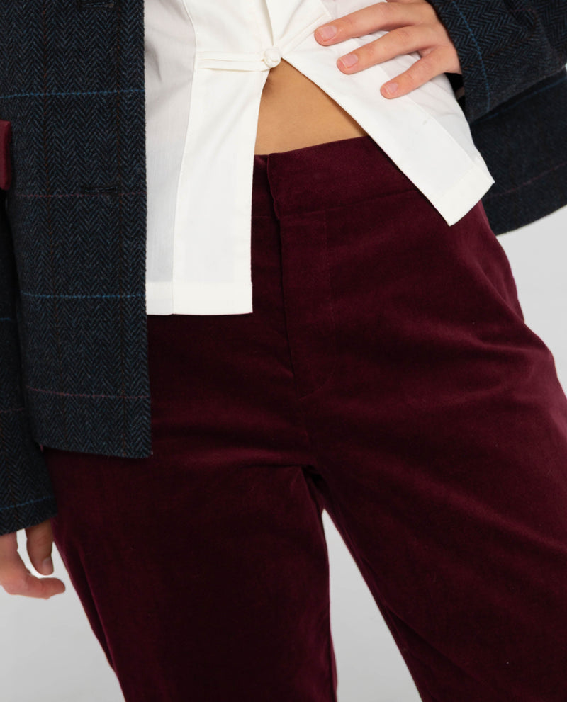 Pantalon Velvet Spell - Bordeaux