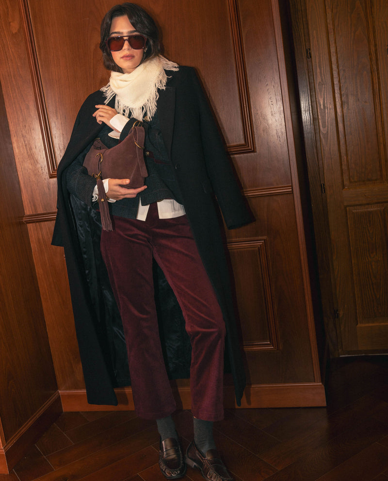 Pantalon Velvet Spell - Bordeaux