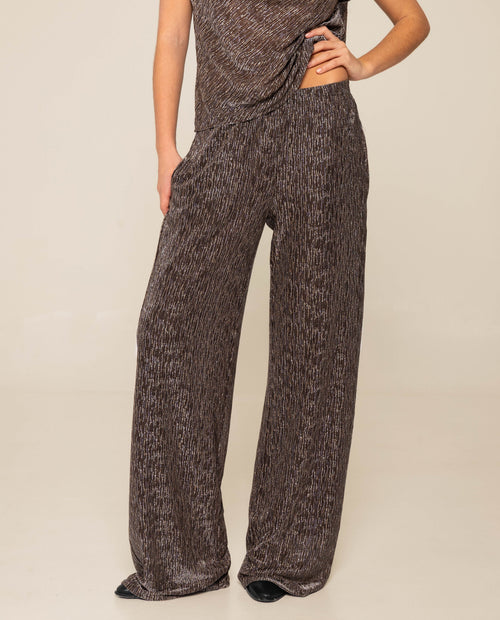 Pantalon Almost Texted You - Marron